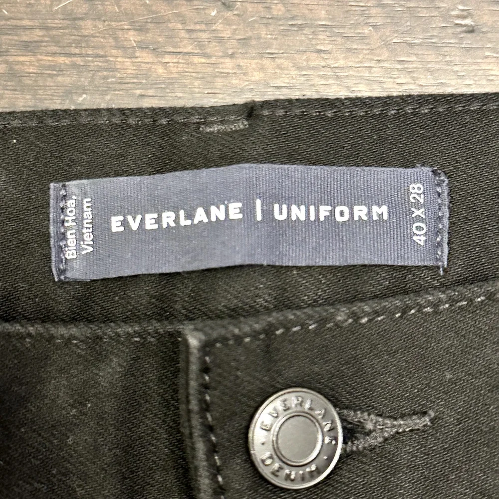 Everlane Men's 40 x 28 The‎ Slim Jean Black High Stretch New